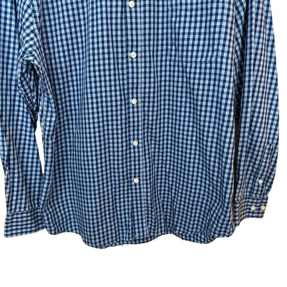 Nat‎ Nast Mens Gingham Blue Check Shirt Size XL 100% Cotton Button Down Pocket - Picture 5 of 6